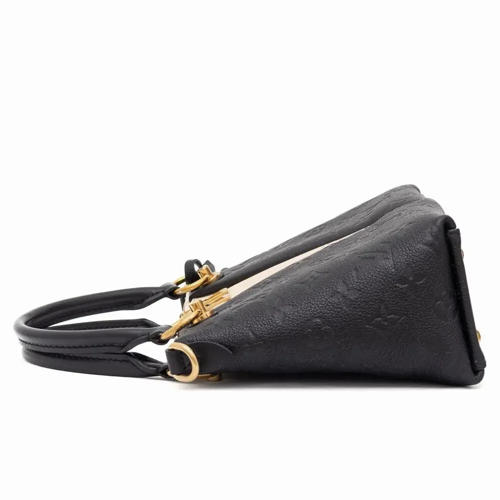 LOUIS VUITTON Empreinte V Satchel Tote BB Black Creme 2 Way Bag Purse Authentic
